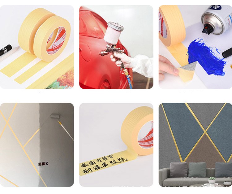 crepe paper masking tape applications