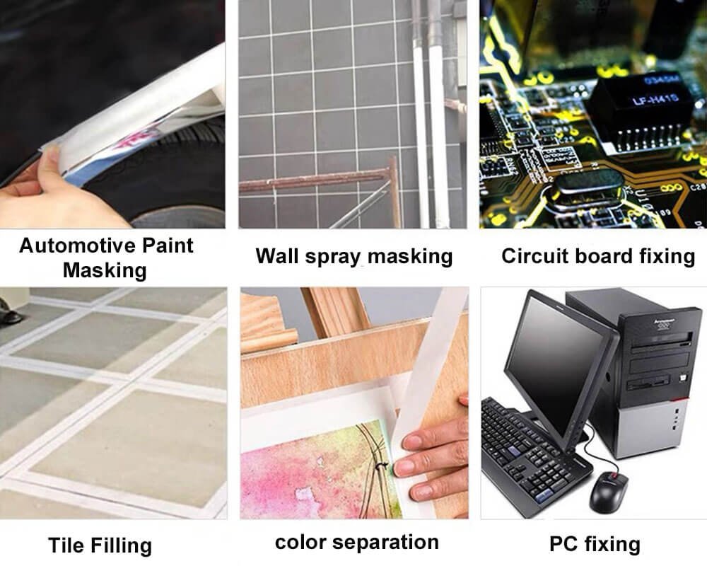 3M 2214 masking tape application