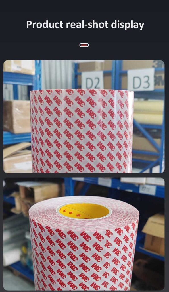 gpt 020f high bonding double coated tape with PET carrier