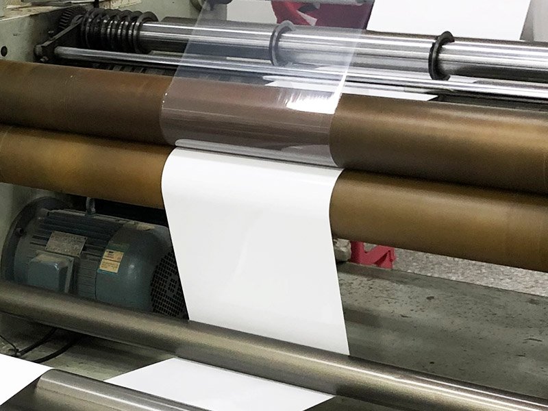 laminating with different tape materials