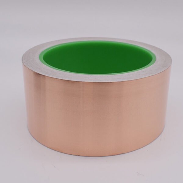 emi shield tape with conductive copper carrier and adhesive