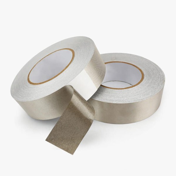 High temp conductive fabric tape for electronic components
