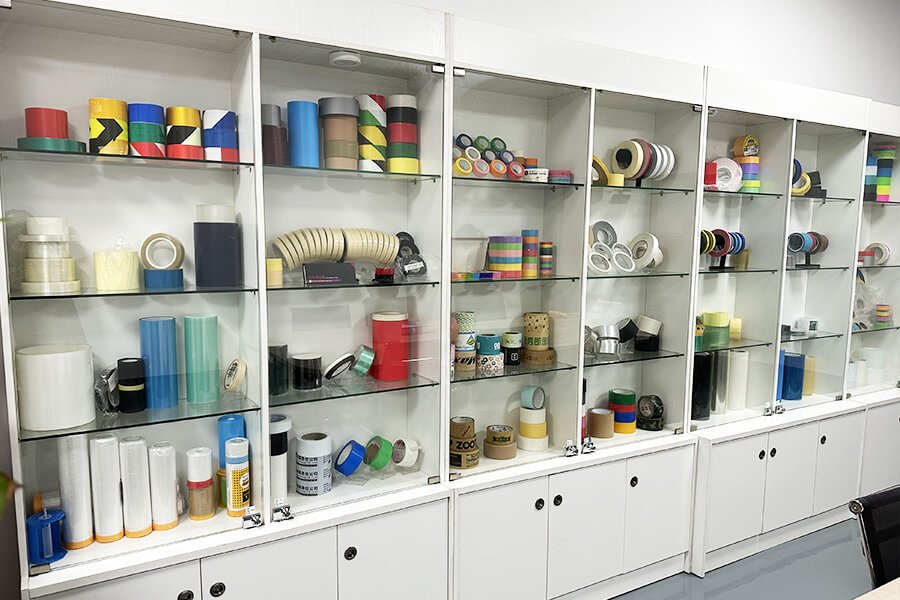 DCA Tape Showroom with vary kinds of adhesive tapes for applications