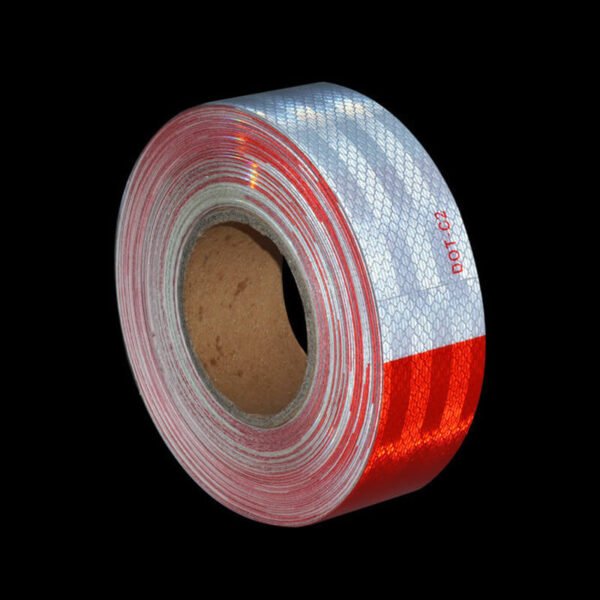 Red and White reflective tape