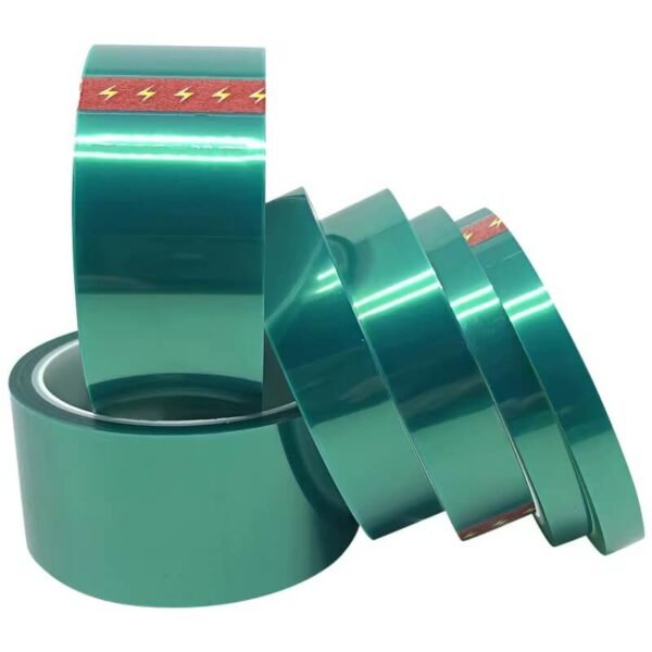Green polyester powder coating masking tape